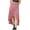 Pink, variant on HaiMao Women's High Waist Wrap Ruffle Hem Asymmetric Skirt High Low Flowy Midi Skirt Hot Pink M(M)