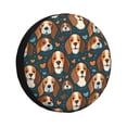 thumbnail image 1 of Wukai Housse de Pneu de Rechange Imprimé Chiot Mignon pour Remorque RV, Imperméable PVC Cuir Synthétique Housse de Roue pour Camion, Remorque, RV, SUV, Campeur-14 Pouces, 1 of 6