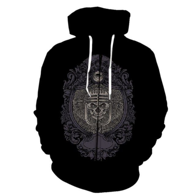 Sudadera con capucha y cremallera estilo Diablo para hombre, estilo urbano, divertida, de moda, de gran tamaño, estilo hip hop, unisex, con estampado 3D y capucha.