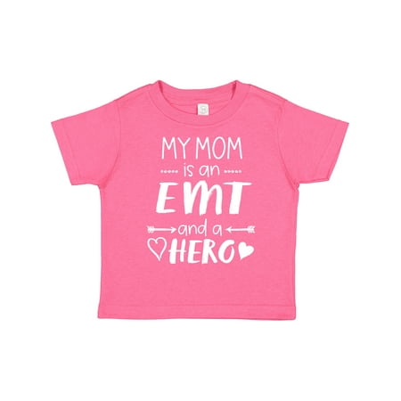 

Inktastic My Mom is an EMT and a Hero Gift Toddler Boy or Toddler Girl T-Shirt