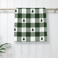 thumbnail image 5 of Wukai Green White Lumberjack Plaid Lightweight, Quick-Drying Microfiber Towels - Soft and Absorbent for Fitness, Sports, Yoga, Travel, Gym - 2 Pack, Dark Grey, 5 of 8