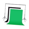 thumbnail image 1 of Soporte de fondo Baoblaze Sistema de fondo plegable profesional negro verde y blanco, 1 of 8
