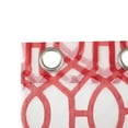 thumbnail image 5 of Mainstays Kingswood Solid and Printed Sheer Grommet Curtain Panel Set, 4 Piece, Red, 27.5" W x 84" L, 5 of 9