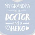 thumbnail image 4 of Inktastic My Grandpa is a Doctor and a Hero Boys or Girls Baby Bib, 4 of 4