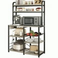 thumbnail image 1 of Garvee Kitchen Baker Rack with 2 Power Outlets, 6 Tier Storage Shelf, 35.4 x 15.7 x 59.1", Gray, 1 of 8