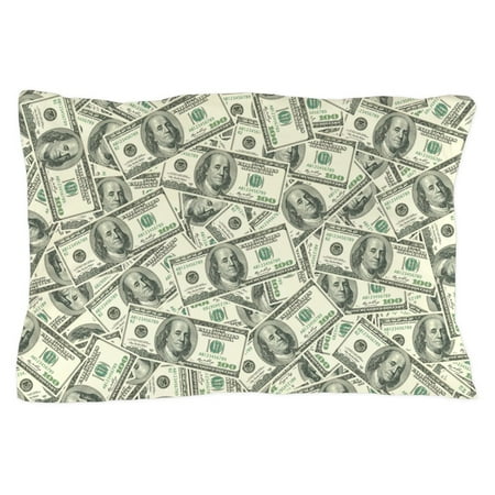 Cafepress 100 Dollar Bill Money Pattern Standard Size Pillow