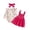 Hot Pink, variant on Leey-World Baby Girl Clothes 3-6 Months Newborn Infant Baby Girl Dress Clothes Winter Outfits Top Romper Overalls Dresses Suspender Skirt Set for Girls(Hot Pink,6-9 Months)