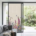 thumbnail image 3 of Watercolor Flowers Window Privacy Film, Retro Botanical Blooms Floral Butterfly Static Cling UV Sun Blocking Tint Film Heat Control Windows Films for Bedroom Bathroom, Window Stickers 35.4"x78.7", 3 of 7