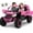 Pink, variant on Xuanlur 24V Ride on Toys for Big Kids, 2 Seater Electric Car w/Parents Remote Control, 4 Wheel Suspension, Max 8MPH, Slow Start, 2X200W Motors, Bluetooth, Music, LED, Ride on UTV for Ages 3-6, Blue
