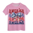 thumbnail image 4 of TZEWGL Tees For Toddler Summer Short Sleeve Crewneck Graphic Print Basic Top For Infnants size 10-11T, 4 of 4