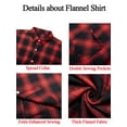 thumbnail image 5 of SAYFUT Plaid Button Up Shirt, Men Flannel Shirt Button Down Long Sleeve Shirts Big and Tall L-4XL Plaid Shirt, 5 of 8