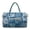 Art Blue Flower, variant on Hippie Flower Print Travel Duffel Bag Lightweight Overnight Luggage Bags for Women Men Weekender Bag Organizer with Zipper Pockets Women Hospital Bags