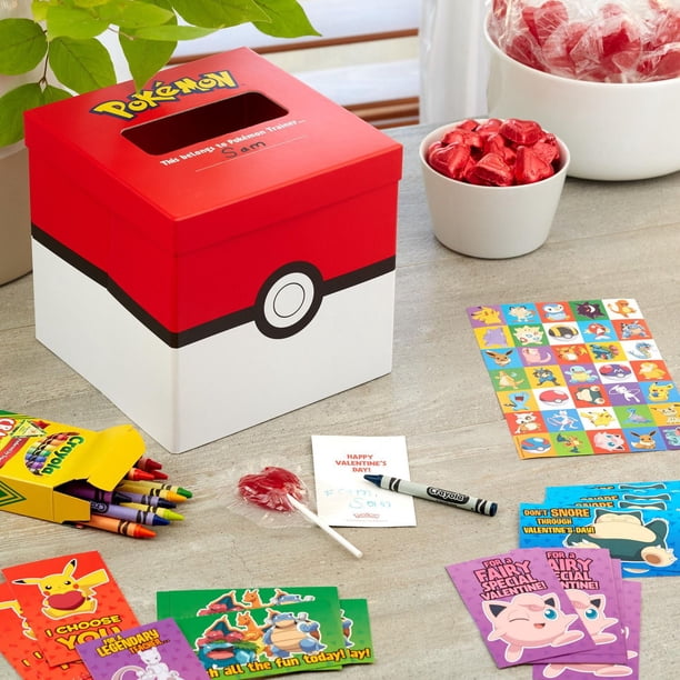 Hallmark Pokmon Valentines Day Cards and Mailbox for Kids School Classroom Exchange (1 Box, 32 Valentine Cards, 35 Stickers, 1 Teacher Card) - Walmart .ca Hallmark Pokmon Valentines Day Cards and Mailbox for Kids School Classroom Exchange (1 Box, 32 Valentine Cards, 35 Stickers, 1 Teacher Card) - Walmart .ca
