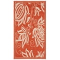 thumbnail image 2 of Safavieh Courtyard Crystal Floral Indoor/Outdoor Area Rug, Natural/Terracotta, 2' x 3'7", 2 of 10