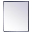 thumbnail image 3 of Metal frame rectangle mirror 30 inch x 36 inch in Blue, 3 of 6