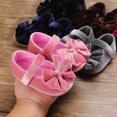 thumbnail image 3 of Yoyauz Baby Girl Mary Jane Shoes Anti Slip Rubber Sole Ballet Slippers Princess Dress Wedding Shoes Newborn Kids Shoes Toddler Shoes（0-12 Month）, 3 of 7