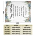 thumbnail image 3 of Wijzvio Happy 95th Birthday Throw Blanket Soft Fuzzy Fleece Blanket For Couch Bed Living Room Decoration 80"X60", 3 of 9