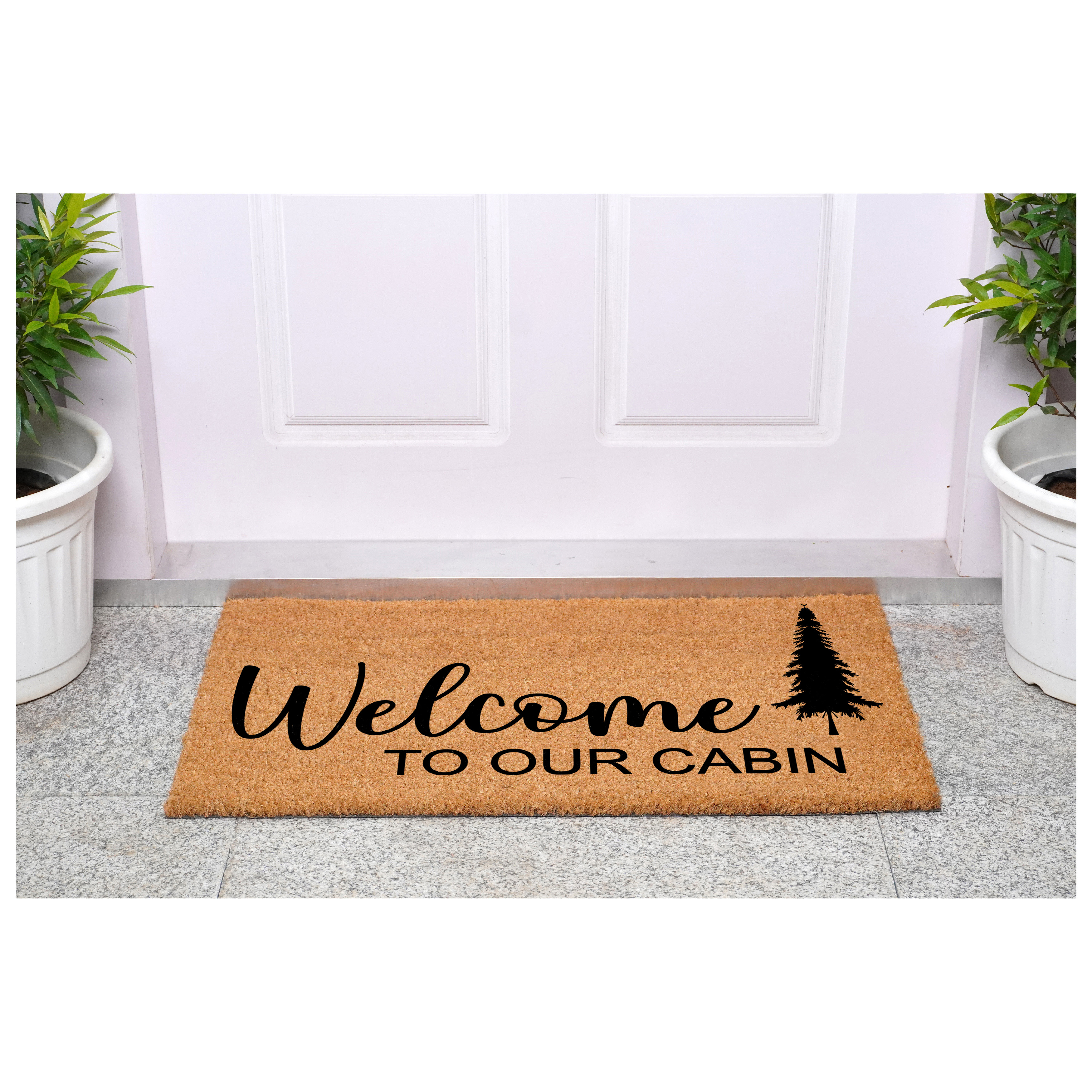 Welcome to our cabin Doormat, 17" x 29"