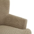 thumbnail image 6 of Christopher Knight Home Accent Chair with Ottoman, Tapered Wood Legs, Brown, 6 of 11