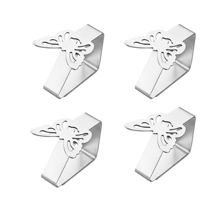

TANGNADE Tools Tool Tablecloth Steel 4PC Clips Clamps Party Stainless Tables Holder Cover Tools & Home Improvement Hooks A