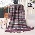thumbnail image 2 of Green and Red Christmas Pattern Blanket,Comfortable Soft Lamb Wool Throw Blanket,All Season,Warm Lightweight Blankets for Sofa Bed Couch Living Room Chair,40"x50", 2 of 4