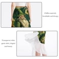 thumbnail image 2 of Saint Patrick's Day Chiffon Summer Beach Dress for Women with Polyester Straps, 2 of 6