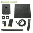 thumbnail image 6 of Logmey Bath Shower Faucet Set Tub Spout 16 Inch Ceiling Install Rainfall Shower Head with Handheld Shower System in Black, 6 of 9