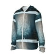 thumbnail image 2 of Kll Winter Rabbit Print Men'S Women’s Upf 50+ Sun Protection Outdoor Hoodie Jacket Long Sleeve Fishing Hiking Performance Shirt- X-Large, 2 of 8