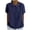 Blue, variant on HXWCHs Women Solid Organic Cotton T Shirt Women's Casual Loose Fit Solid Color Short Sleeve T-Shirt top with Turndown Neckline XL Light Blue