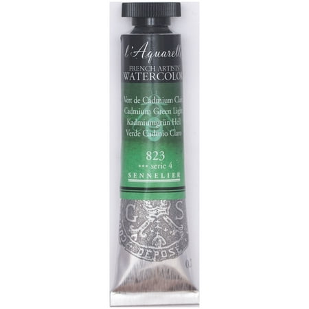 UPC: 3046450117292 | Sennelier French Artists Watercolor 21ml Tube Cadmium Green Light S4