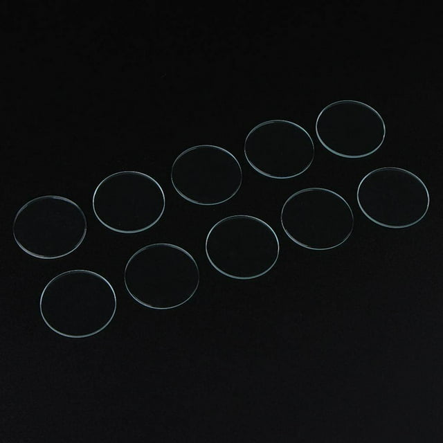 fastboy 10pcs 1mm Thick Clear Flat Mineral Glass Watch Replace Part Watchmaker 18