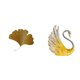 thumbnail image 1 of Elegante Escultura De Pared De Hojas De Cisne Con Ginkgo, Decoración Artística De Resina Con Forma De Ave Para Sala De Estar, Oficina, Hotel, Comedor, Restaurante, Casa De Campo O Dormitorio., 1 of 8