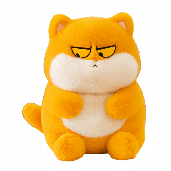 Funny Cat Stuffed Animal Doll - Fun Expressions Kitten Cat Plush Toy Pillow Cute Home Decor Gift