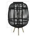 thumbnail image 4 of vidaXL Freestanding Candle Lantern Holder Bamboo Black, 4 of 4
