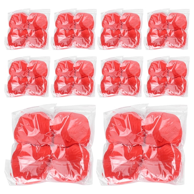 Decorative Fake Petals10 Bags Artificial Rose Fake Petals Plastic Rose Petals Effortless Installation