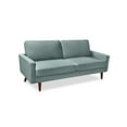 thumbnail image 2 of Koby Home 70" Sectional Sofa Sleeper Couch 3-Seater Sofas Mid-Century Couches for Living Room Cool Cascade, 2 of 2