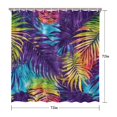 thumbnail image 5 of Colorful Tropical Leaf Pattern Shower Curtain 72"x72" ,Bathroom Decorative Shower Curtains Set with 12 Hooks,Modern Waterproof Washable Shower Curtain, 5 of 6