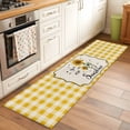 thumbnail image 3 of Sunflowers Kitchen Runner Rug 2x6 Washable Runners for Hallway Non Slip Yellow Floral Watercolor Botanical Checkered Rustic Large Area Rug Indoor Floor Carpet for Bathroom Laundry Entryway Bedroom, 3 of 8
