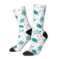 thumbnail image 1 of Fotbe Sea Turtle Calcetas Largas con Estampado para Hombre y Mujer – Calcetas de Compresión Transpirables y Elásticas, Viajar y Uso Diario Talla 5-11, 1 of 6