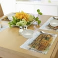 thumbnail image 4 of Ambesonne Retro Place Mats Set of 4, Historic Italian Town, Standard Size, Orange White, 4 of 6