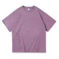 thumbnail image 3 of hotojiny Mens T Shirts Soft Crew Neck Basic Cotton Tee Comfortable Athletic Fit Plain Casual T-Shirt for Big and Tall(Purple,5X-Large), 3 of 4