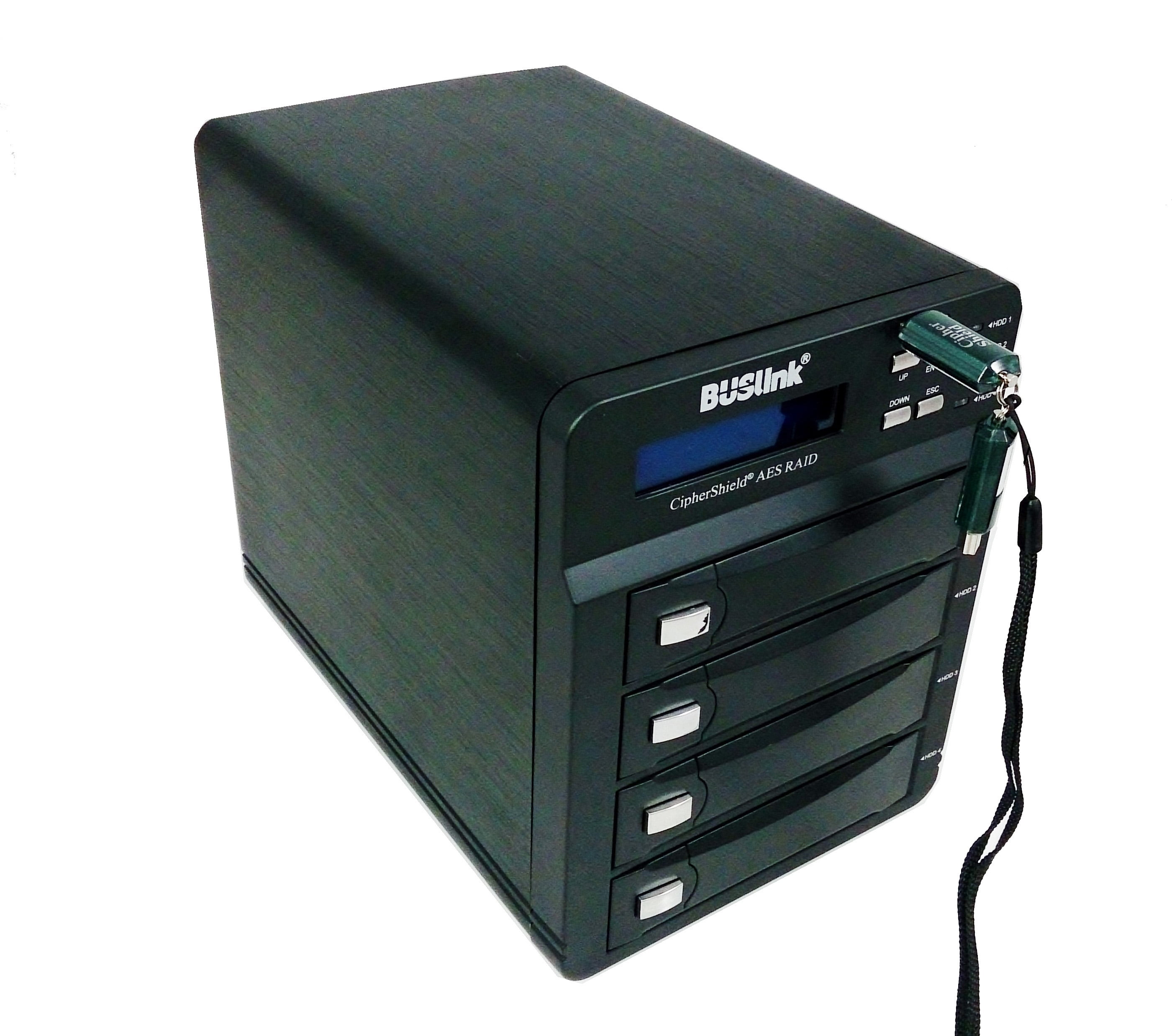 8TB SSD USB 3.0/ESATA FIPS 140-2 RAID 0/3/5/10 4BAY ENCRYPTED