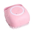 thumbnail image 1 of Mango de silicona ducha scrubber handheld bañado trasero cepillo cuerpo reutilizable mujeres cuidado de la piel accesorios de viaje accesorios rosa kenally HA010429-01B, 1 of 6