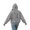 Grey, variant on Women Los Angeles California Text Back Print Hoodie with Drawstring Kangaroo Pocket Casual Urban Streetwear Pullover Top