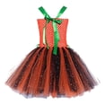 thumbnail image 6 of Toddler Girls Halloween Tulle Dress Girls Mesh Overlay Dress With Pumpkin Appliques Party Dance Performance Dress Lightweight Fabric, 6 of 7