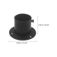 thumbnail image 2 of DEEPCRAFF 2 Pcs Support de Tringle de Placard en Acier Inoxydable Noir Bride Ronde Accessoire de Garde-Robe DIY Passionnés, 2 of 8