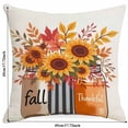 thumbnail image 2 of Fall Pumpkin Maple Leaf Throw Pillow Covers 18x18 Inch for Thanksgiving Indoor Outdoor Decor, 2 of 5