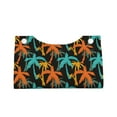 thumbnail image 3 of Uemuo Palm Trees Pattern Tissue Box Cover Holder, Triangle with Bottom Belt - PVC Leather Decorative Organizer for Tabletop, Bathroom, Car, Office, 3 of 9