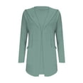 thumbnail image 5 of Jxximdong Fashion Coat for Women, Casual Lightweight Long Sleeve Pockets Fall Open Front Cardigan Jackets Trendy Work Shirts, Women's Coats Green, 5 of 6
