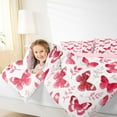 thumbnail image 4 of Feelyou Red Butterlfy Twin Comforter Sets, Princess Fairy Elf Bedding Set, 2-Piece, 4 of 8